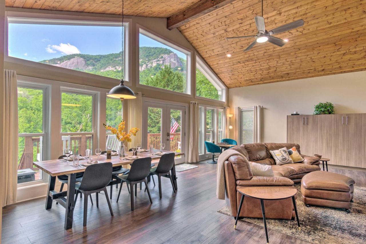 Unique Chimney Rock Cottage With Breathtaking Views Lake Lure Exterior foto