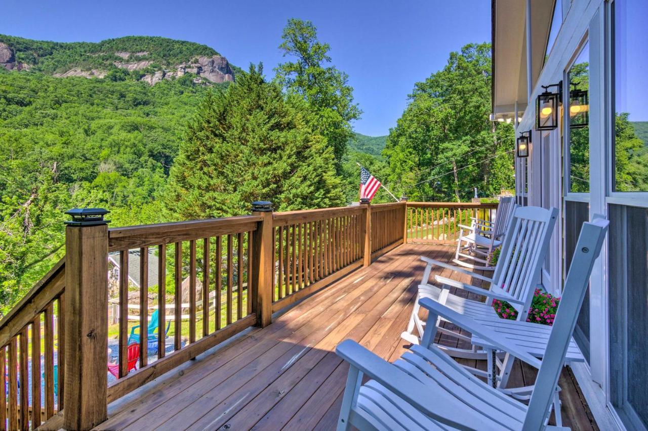 Unique Chimney Rock Cottage With Breathtaking Views Lake Lure Exterior foto